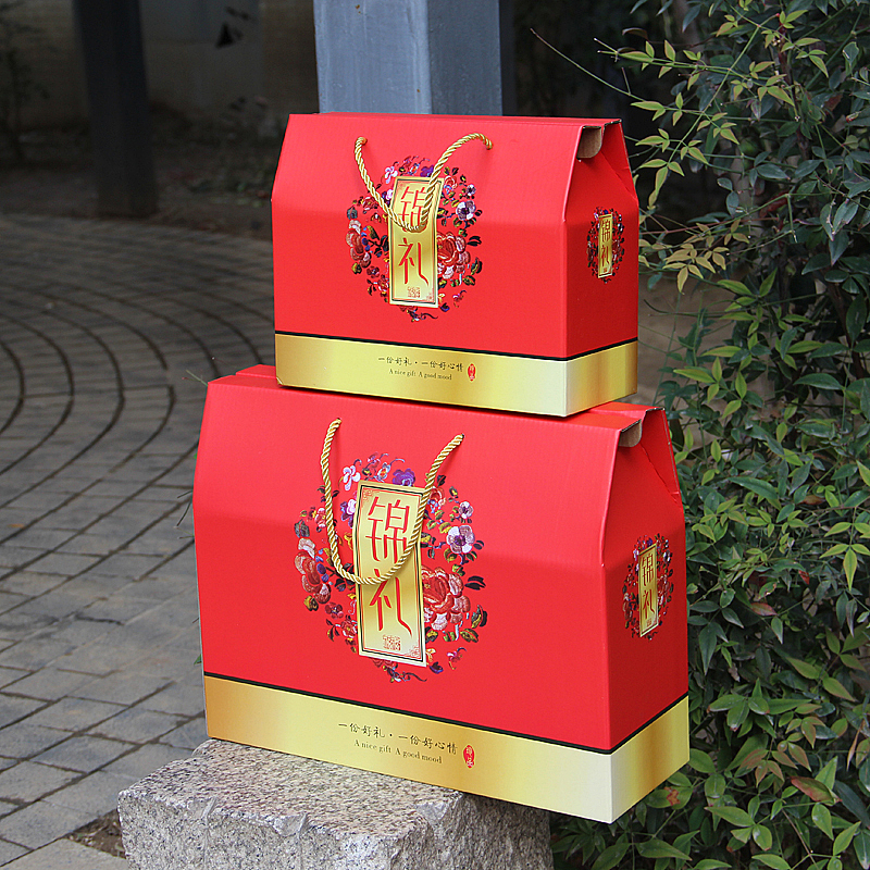 年貨喜慶食品禮盒包裝箱子 干果特產(chǎn)禮盒干貨通用現(xiàn)貨（圖ZMTM5MzYyNDQ4） - 包裝 - 站酷設(shè)計(jì)師TEL_15378782077原創(chuàng)素材 - 站酷ZCOOL