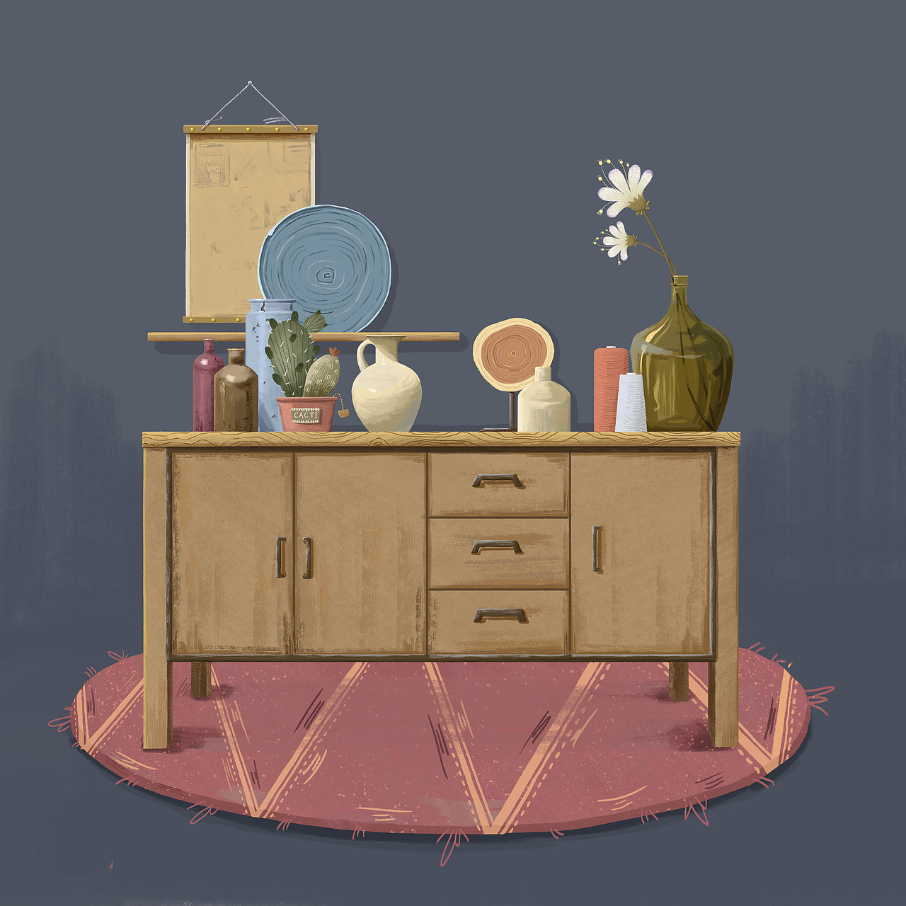 玄关柜搭配（图ZMjM0MTMxMTg0） - 创作习作 - 站酷设计师CharmingVagrant原创素材 - 站酷ZCOOL