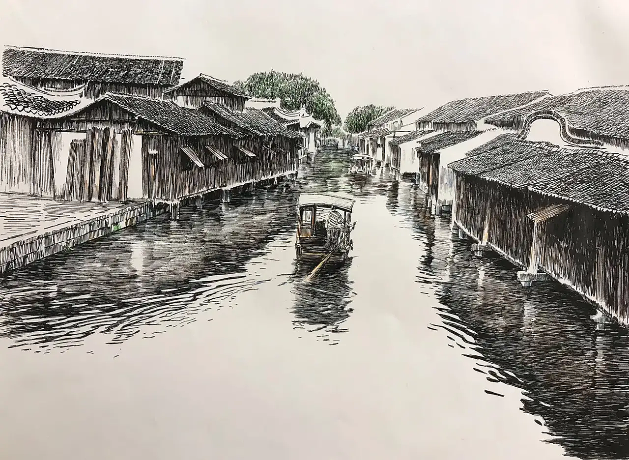 钢笔画作品|纯艺术|绘画|马国斌钢笔画_原创作品-站酷zcool