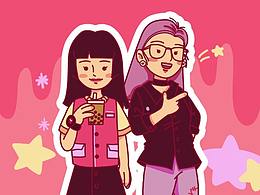 星星眼和云朵貓