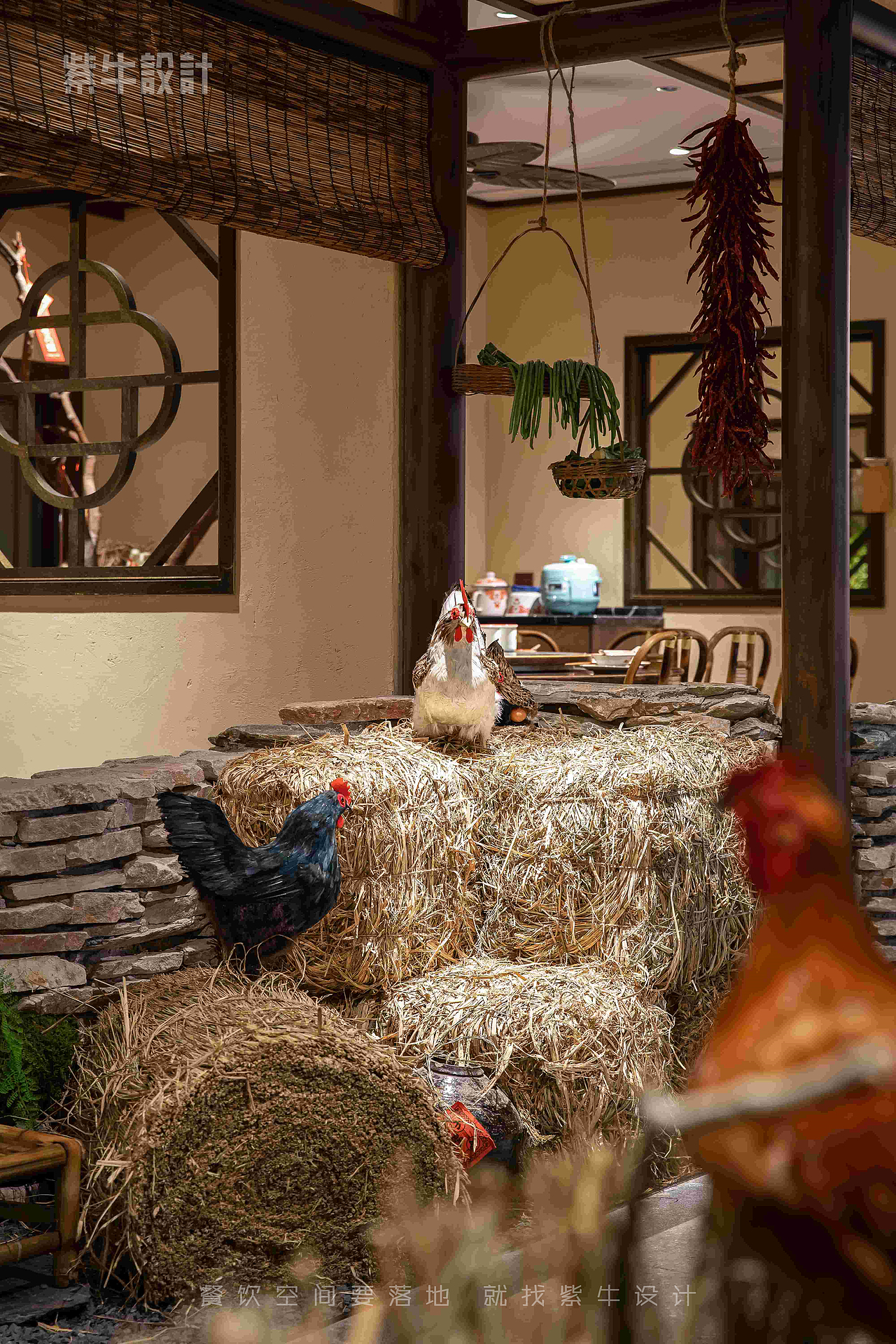 紫牛设计 | 洞庭土鸡馆（广州总店）（图ZMjM2NTUxMDQ4） - 家装设计 - 站酷设计师紫牛餐饮空间设计原创素材 - 站酷ZCOOL