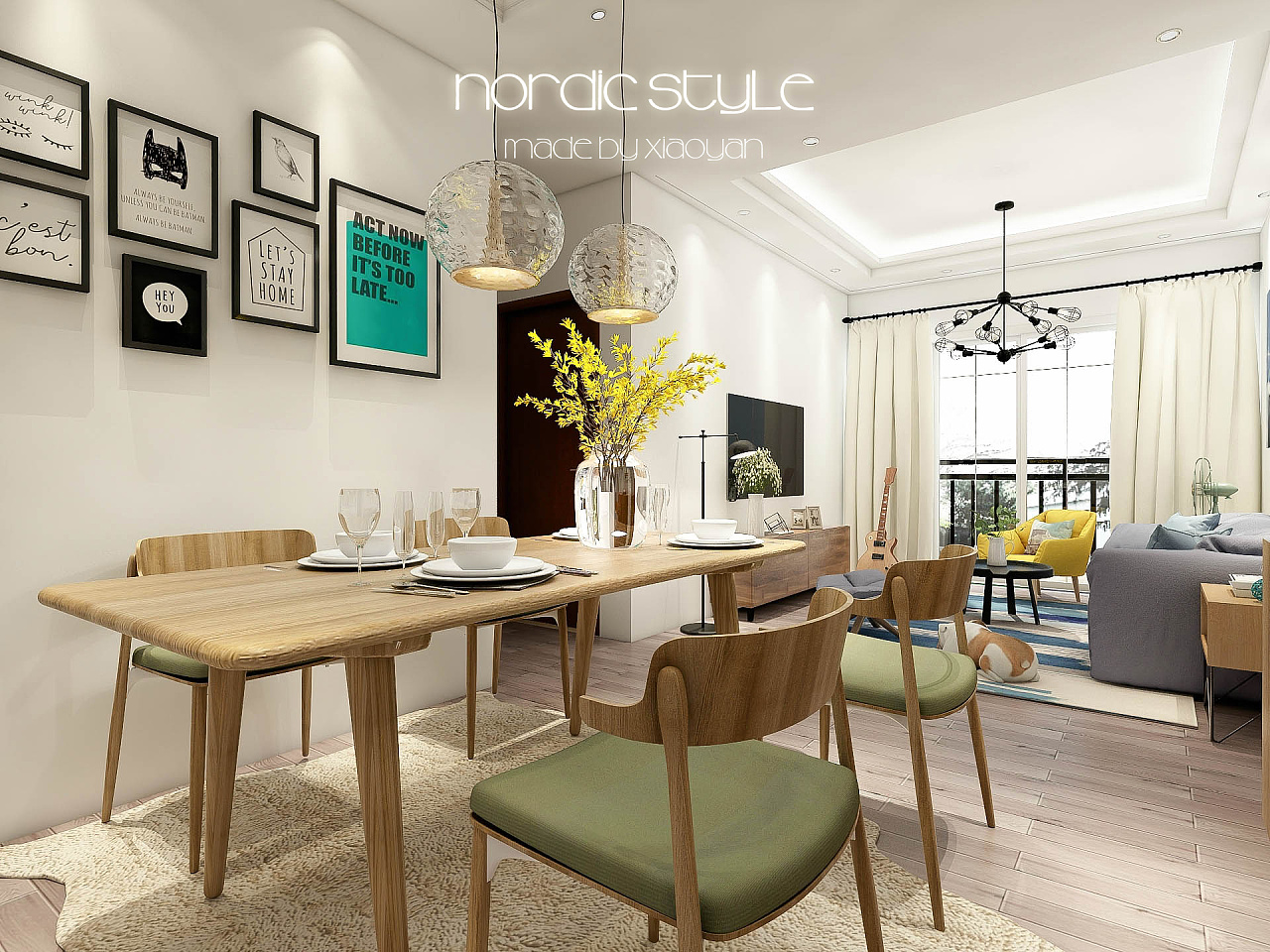 三维家效果图初作|空间|家装设计|媚眼带笑 - 原创作品 - 站酷 (zcool