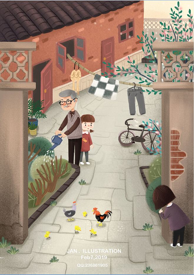 童年往事（图ZMTQzOTA2ODY0） - 创作习作 - 站酷设计师蘑菇月Jan原创素材 - 站酷ZCOOL