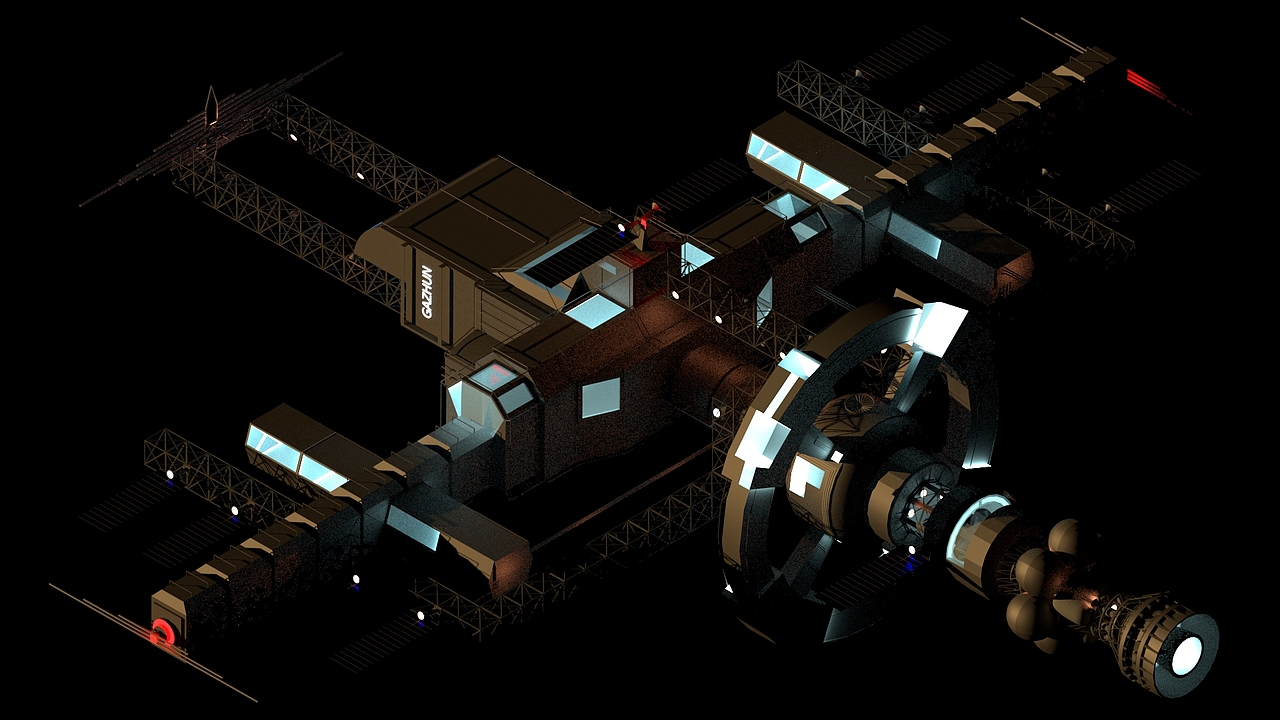 神舟空间站（图ZMTE2MTAxMTg0） - 场景 - 站酷设计师HongGaZhun原创素材 - 站酷ZCOOL