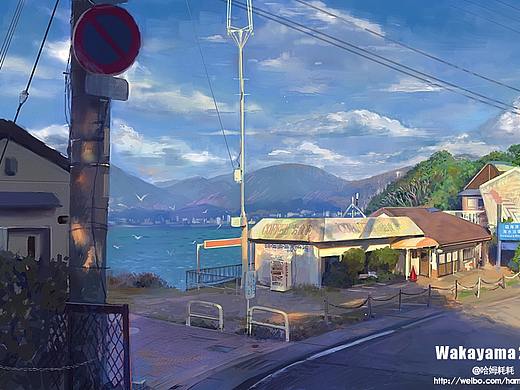 日本和歌山之旅系列插画