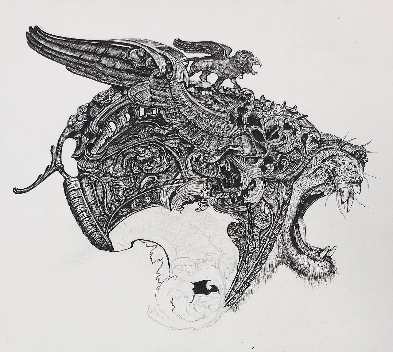 猛兽线稿习作（图ZMjA2NzM5NTM2） - 创作习作 - 站酷设计师A兜先原创素材 - 站酷ZCOOL