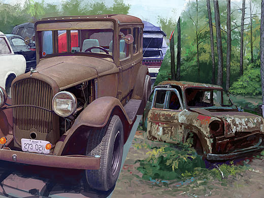 风景画—《练习的画》