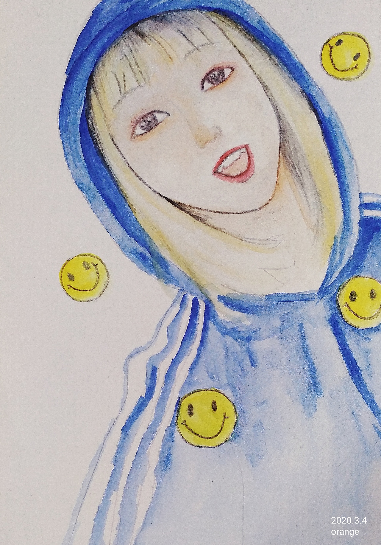 水彩小姐姐（图ZMjAwMTI3MzE2） - 创作习作 - 站酷设计师桔桔桔o原创素材 - 站酷ZCOOL