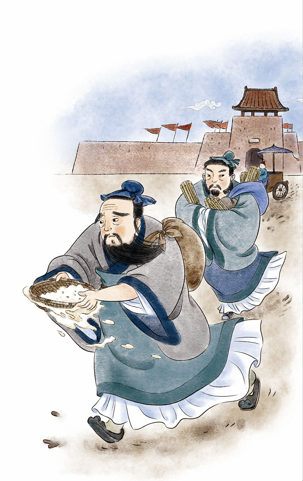 名家文学学本——孔子(封面+内插)、曹雪芹(封面)