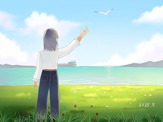 《不说再见》（个人主页-ZNzE5NDUwMjQ=） - 艺术插画 - 站酷设计师kuali承星原创素材 - 站酷ZCOOL
