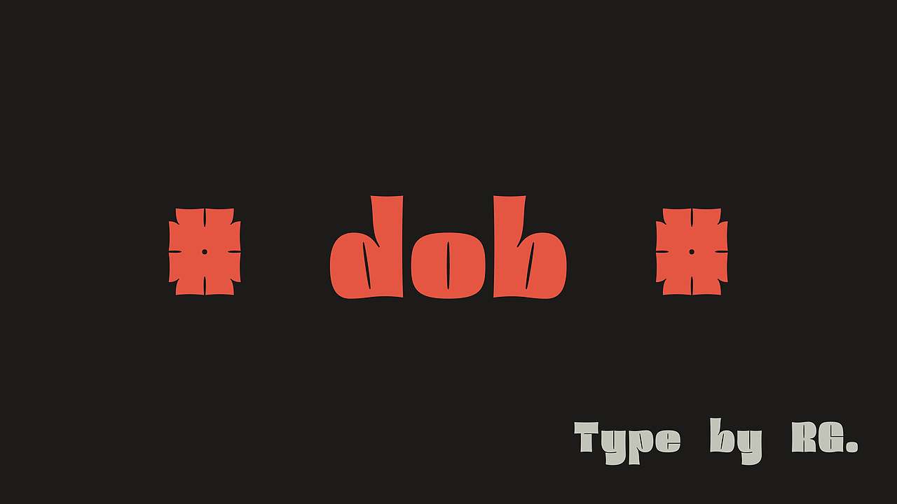 dob font ｜ 西文字体（图ZMjI1OTgwODQ4） - 字体/字形 - 站酷设计师RG27原创素材 - 站酷ZCOOL