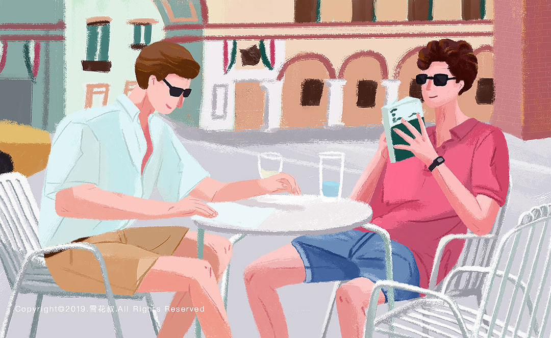365日绘（019/365）—— Call Me By Your Name（图ZMTY0NjE0Mjky） - 创作习作 - 站酷设计师雪花叔原创素材 - 站酷ZCOOL