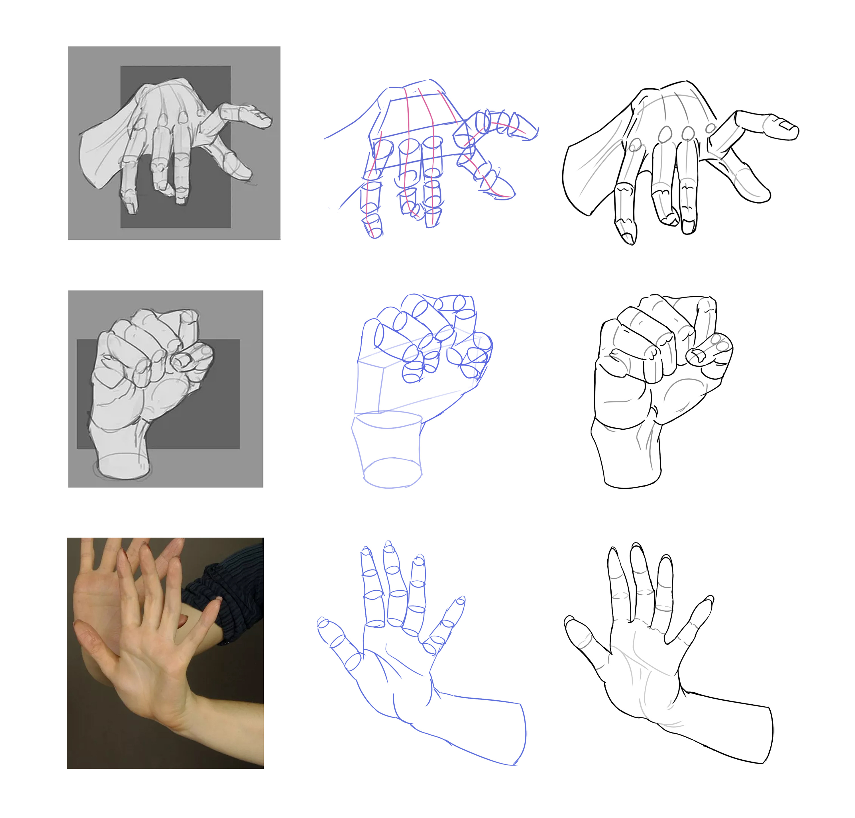 卡通手绘手势图片素材免费下载 - 觅知网