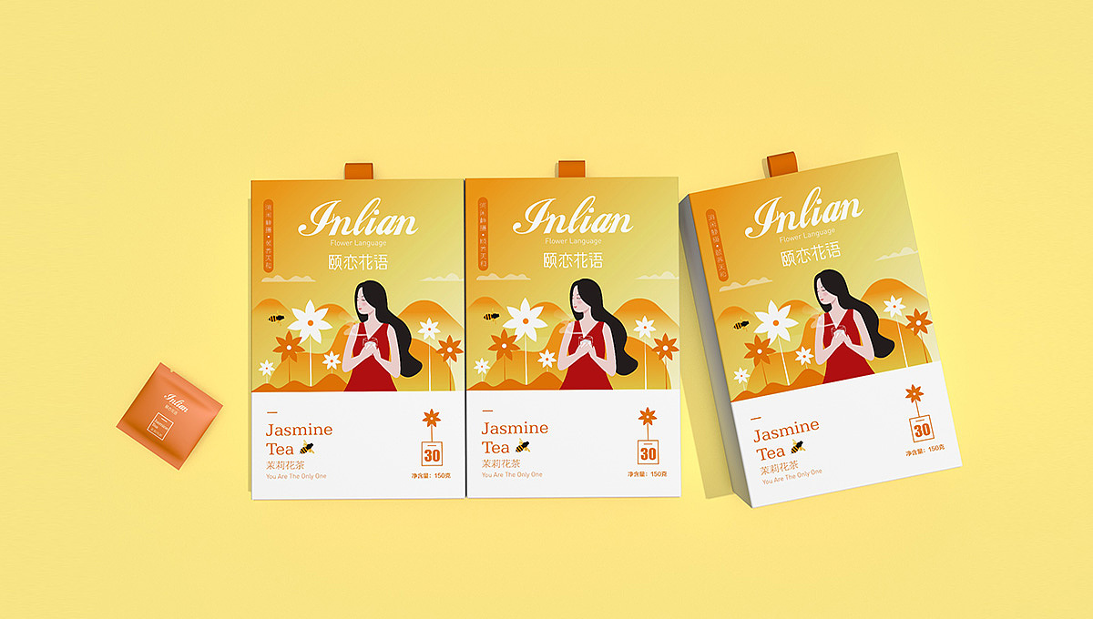 花茶-《颐恋花语》包装设计 | 蜂鸟停在忍冬花上（图ZMjA1OTA1Mzc2） - 包装 - 站酷设计师YOPAI岳派原创素材 - 站酷ZCOOL