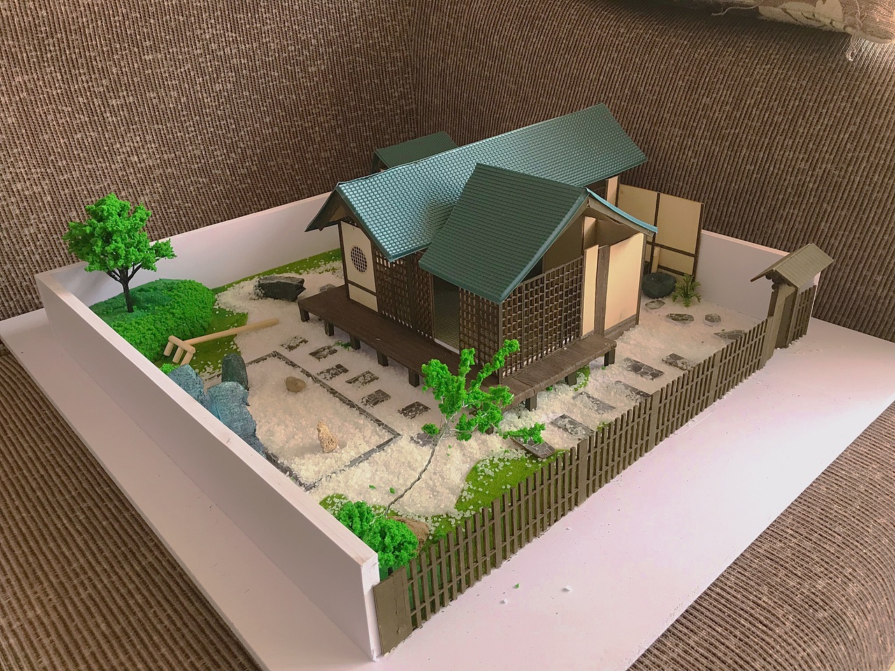 日式庭院模型|空间|景观设计|麦兜am - 原创作品 - 站酷 (zcool)