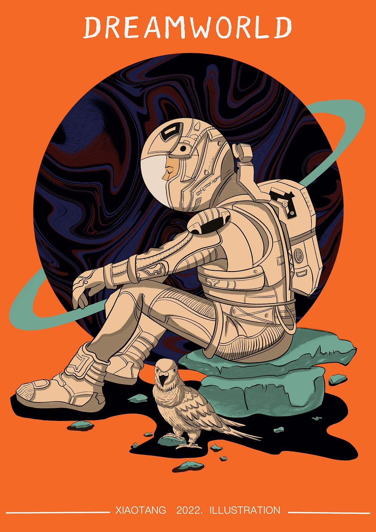 原创插画《共生》系列