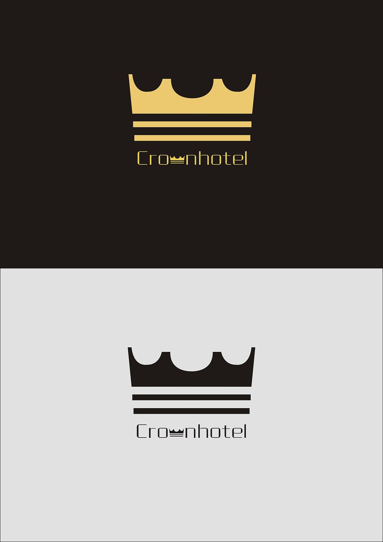 皇冠酒店标志设计