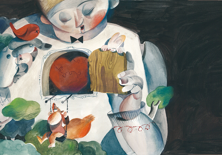 一些儿童插画,水彩手绘