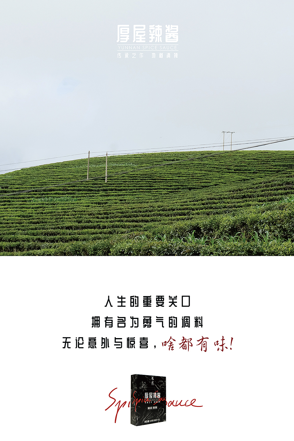 厚屋辣酱“热带雨林绿”系列宣传海报