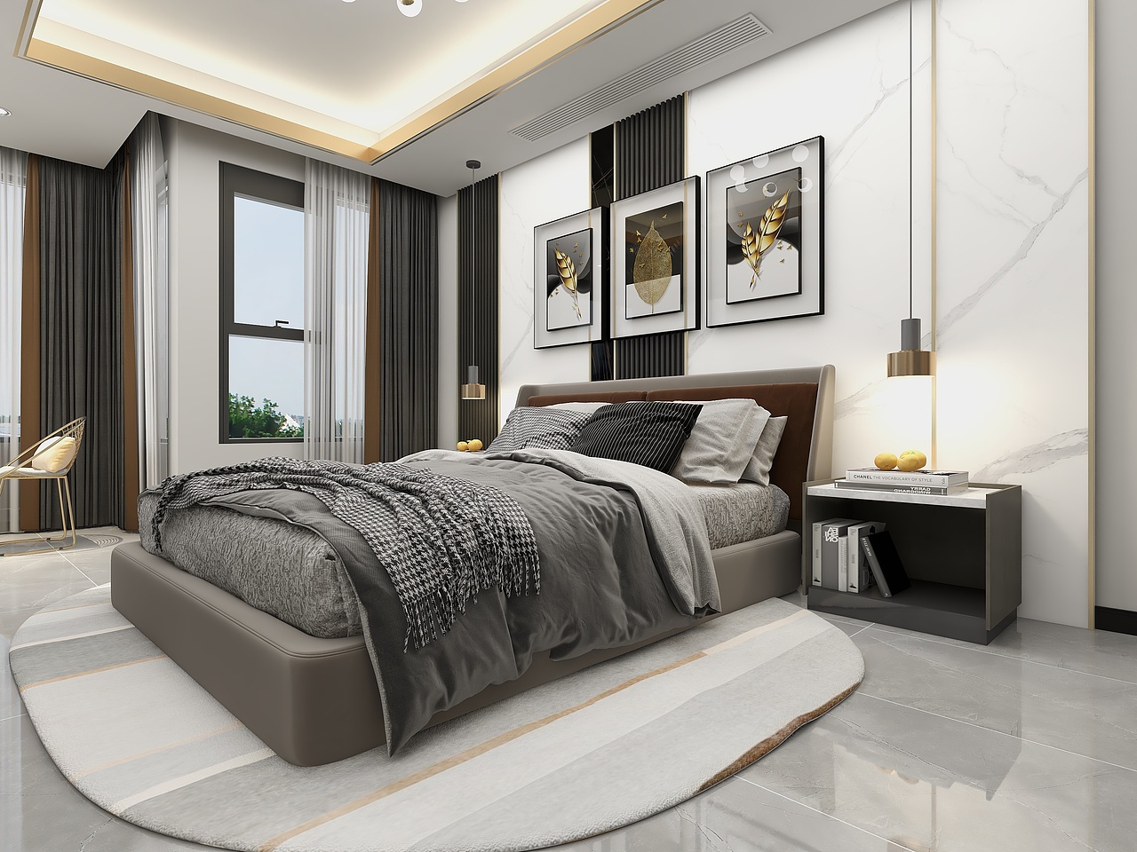 四川邻水邻州府揽山郡235平方复式简约六居室