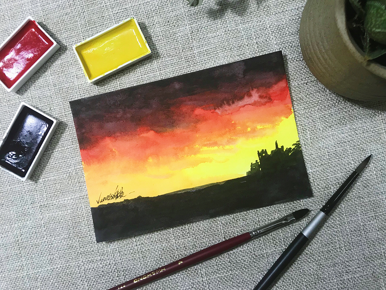 一些水彩练习小稿