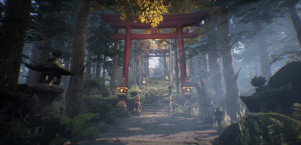 鸟居|三维|场景|是阿涛啊 - 临摹作品 - 站酷 (zcool)