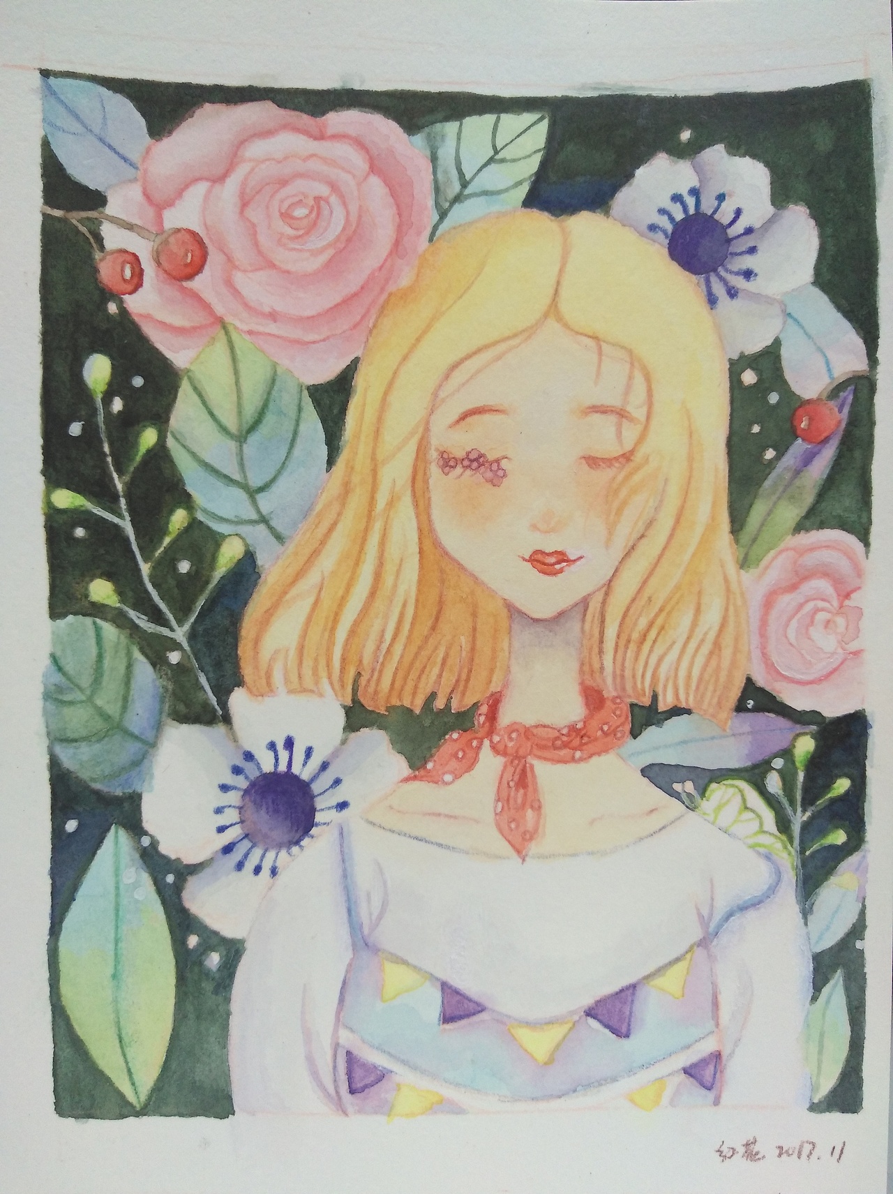 手绘彩铅作品（图ZMTI2MDM4MTYw） - 绘画 - 站酷设计师花花姐001原创素材 - 站酷ZCOOL