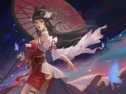 在灿烂星河下邀请你～（同人图）