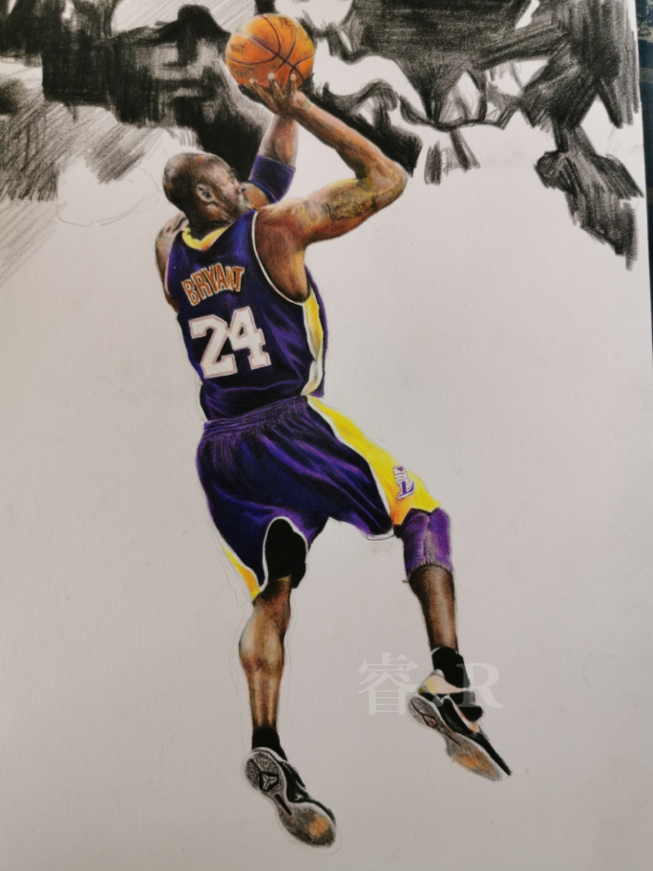 彩铅致敬科比