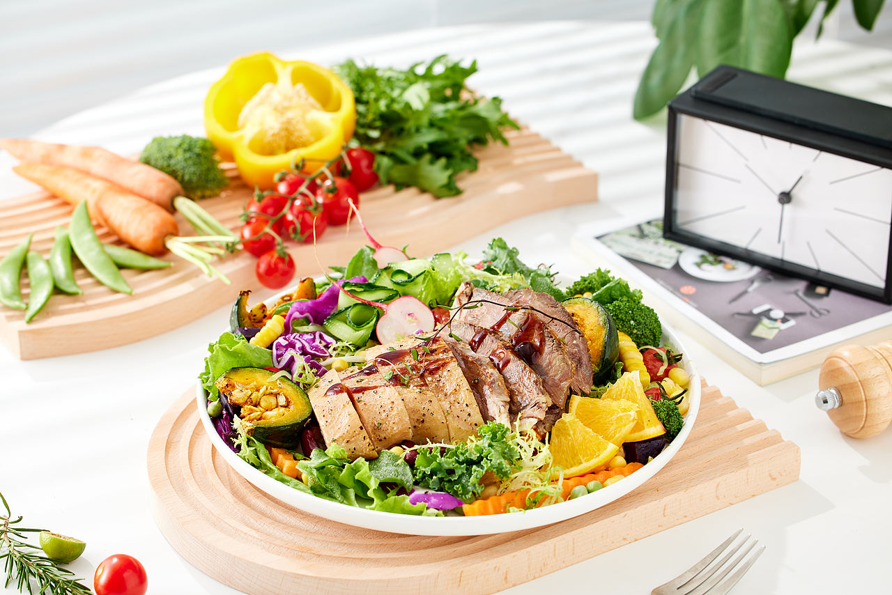 低卡战队🥗轻食沙拉三明治拍摄