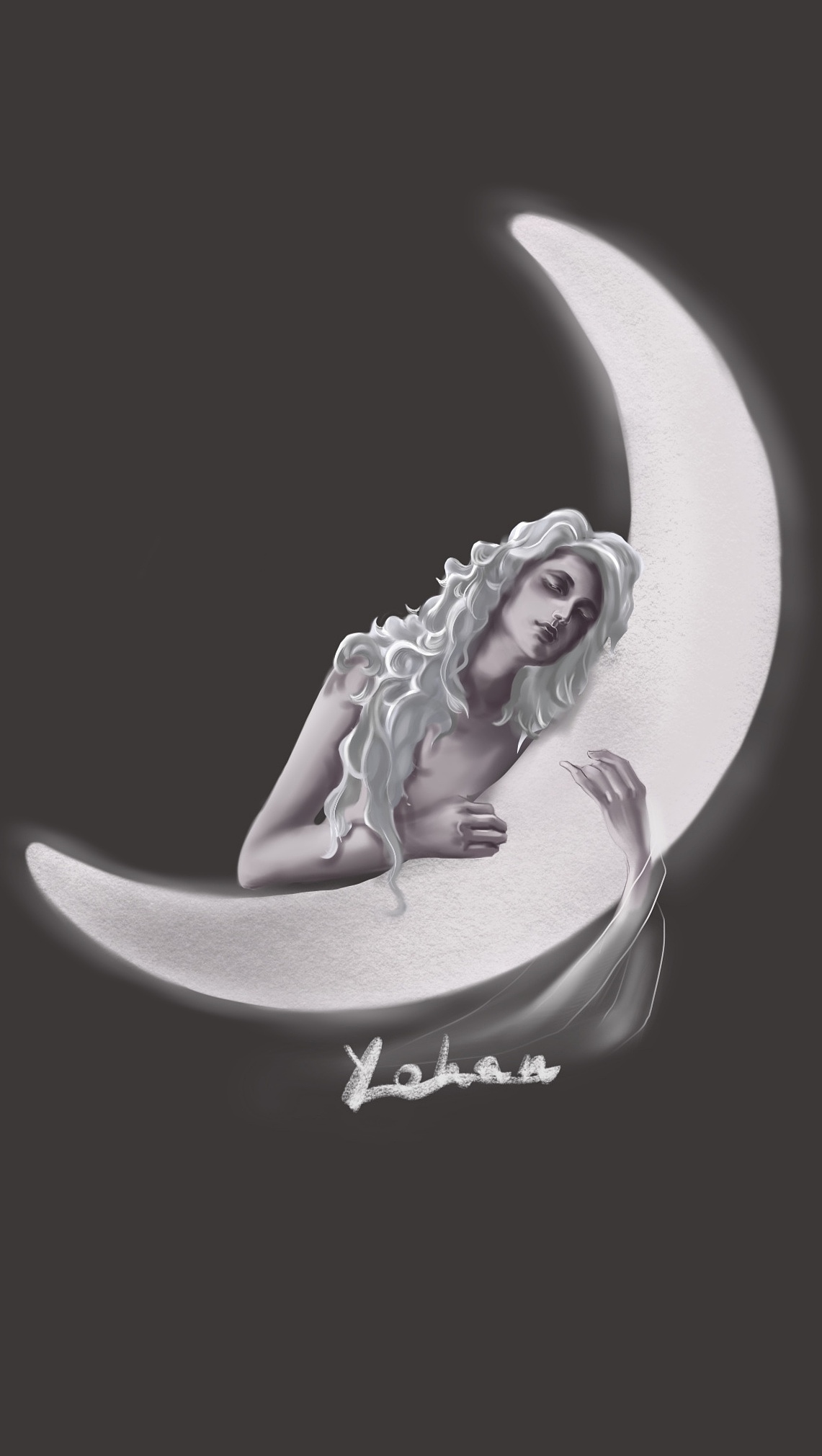 原创壁纸 拥抱比你更孤独的月辉