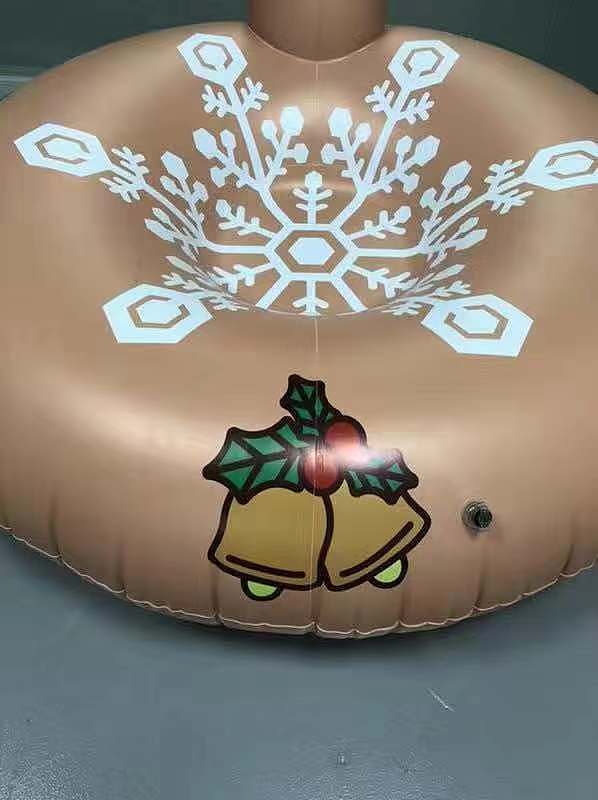 立体单人麋鹿滑雪圈肉色系