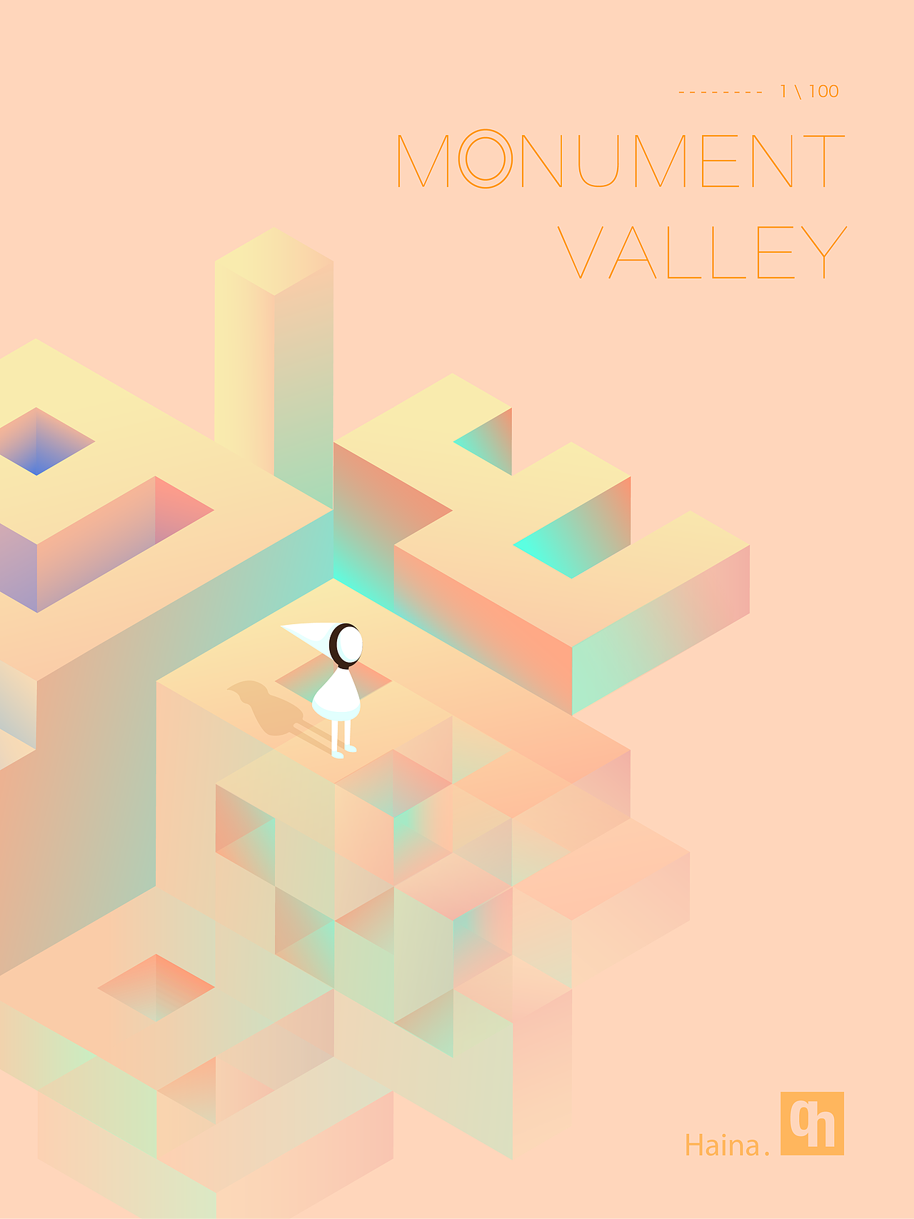 字母中的纪念碑谷