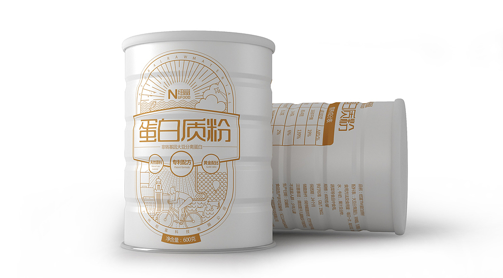 纽富蛋白质粉品牌设计 天然健康 好吸收!（图ZMTA2MjI1OTYw） - 包装 - 站酷设计师深圳智圆行方设计原创素材 - 站酷ZCOOL