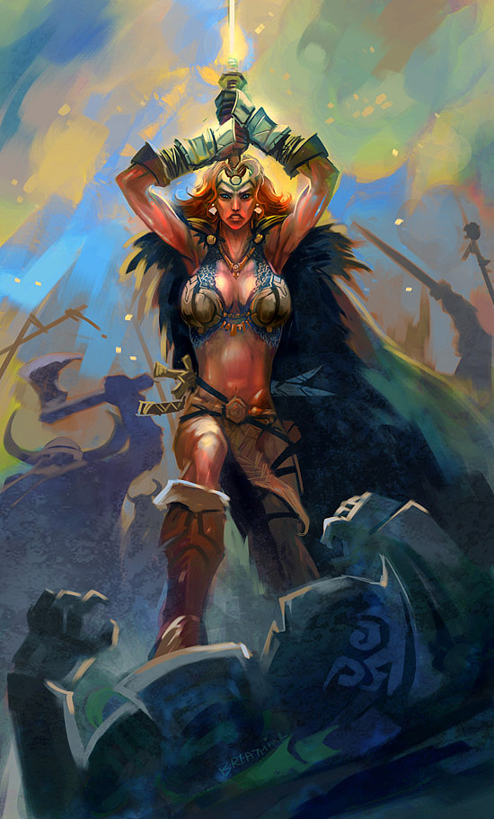 《dragonsong编年史角色设计》|插画|游戏原画|breathin