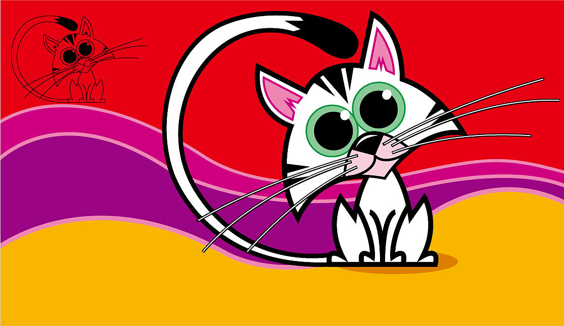 猫、水珠（图ZNDcwMzExMTI=） - 宣传物料 - 站酷设计师取个网名这么麻烦原创素材 - 站酷ZCOOL