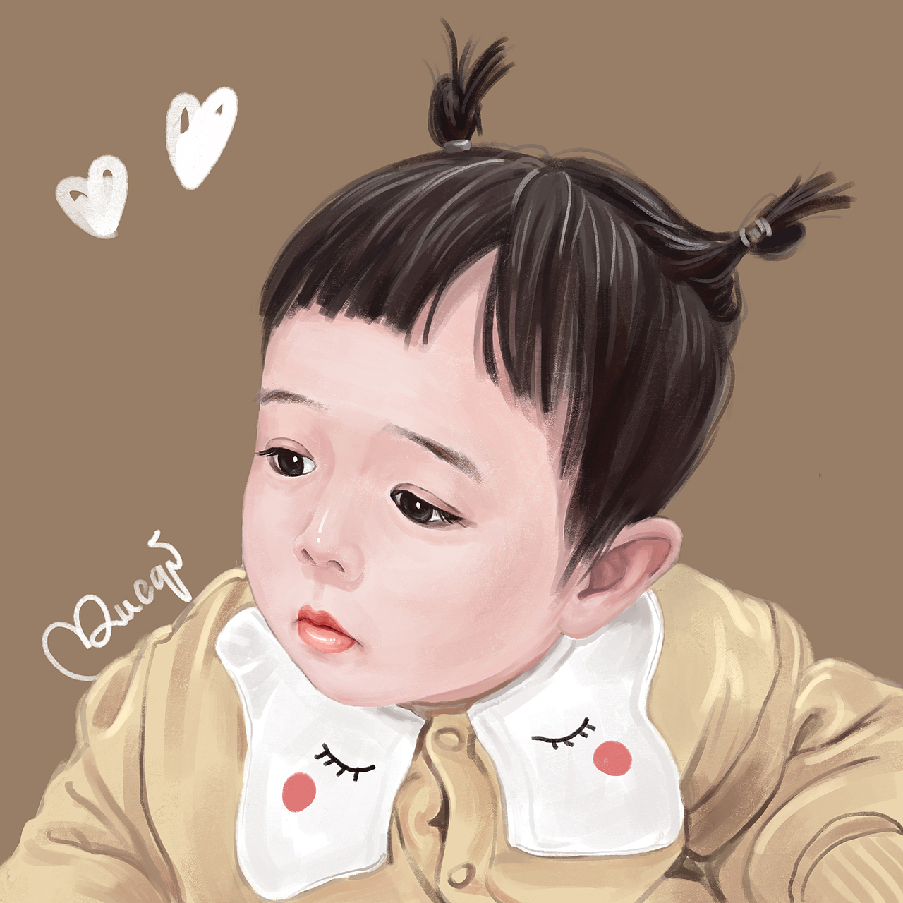 偏写实风插画头像