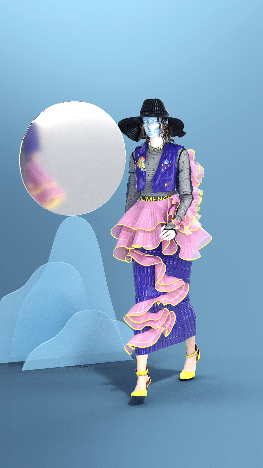 元宇宙时尚 | 虚拟服装设计 数字服装作品分享（图ZMjk0NjYxOTY0） - 产品 - 站酷设计师绘有梦原创素材 - 站酷ZCOOL