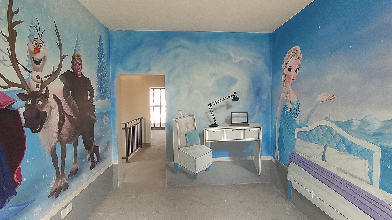 昆明太平新城万辉地产样板房3D彩绘—儿童房