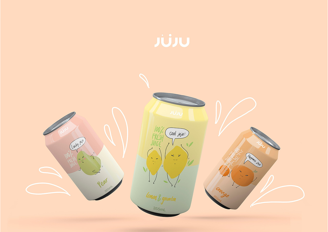 JUJU果汁品牌吉祥物设计（图ZMjMxOTgyMDI0） - 品牌 - 站酷设计师nancdesign原创素材 - 站酷ZCOOL