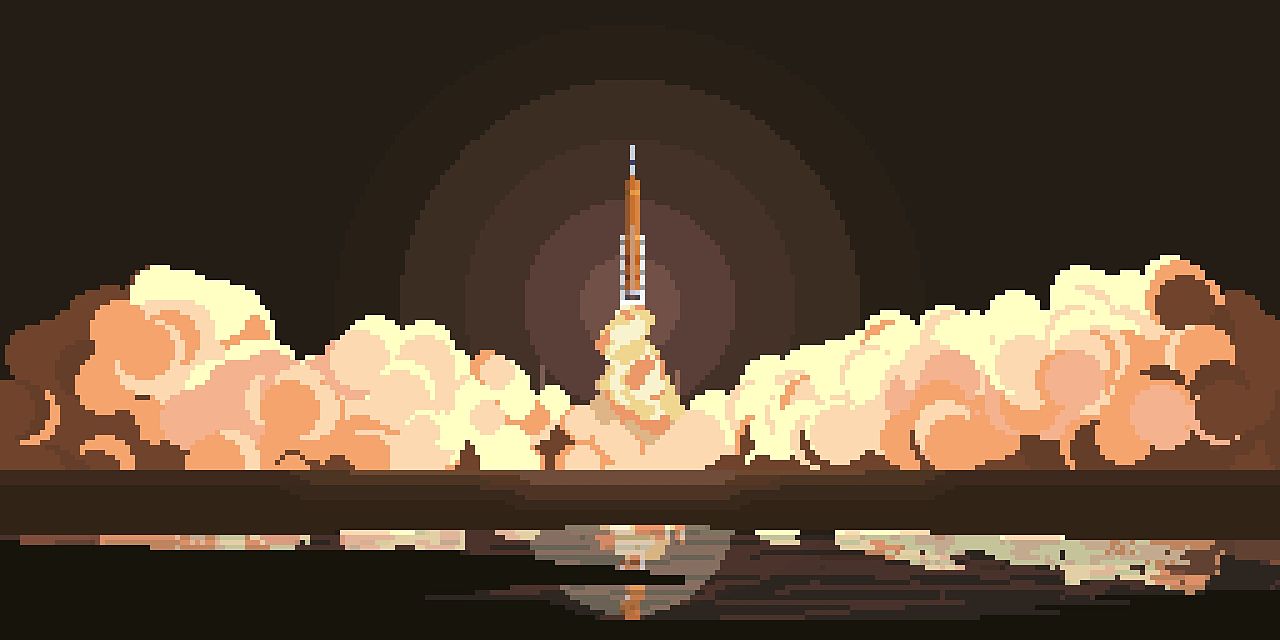 We rise together, back to the moon and beyond!（图ZMzIyOTQ3MjQ4） - 像素画 - 站酷设计师千云亦原创素材 - 站酷ZCOOL