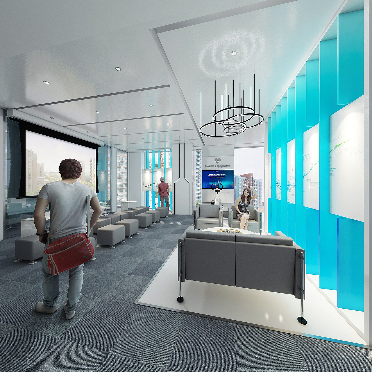 复星星健办公展示区（图ZOTE0Njk1MzY=） - 展陈设计 - 站酷设计师kiddkong1986原创素材 - 站酷ZCOOL