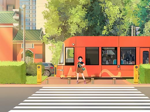 路边（个人主页-ZNDkwNTQ0NzI=） - 艺术插画 - 站酷设计师懿锋原创素材 - 站酷ZCOOL