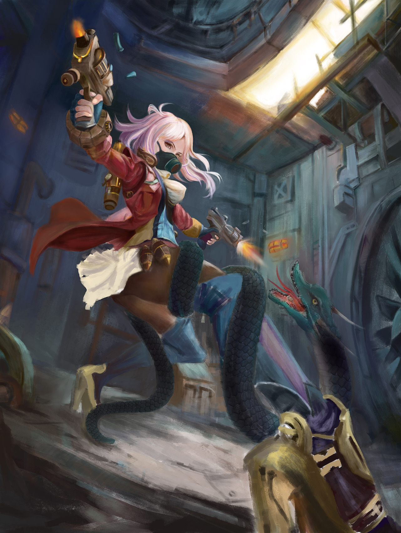 酷酷酷女孩【//魔幻//厚涂】（图ZMTA5Mjc4NjI4） - 创作习作 - 站酷设计师流沙桥原创素材 - 站酷ZCOOL