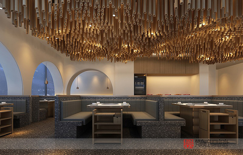 “小格乾坤”火锅店装修案例二-梵意郑州餐饮设计公司（图ZMTg4NjY2NzQw） - 酒店餐饮设计 - 站酷设计师郑州餐饮设计公司原创素材 - 站酷ZCOOL