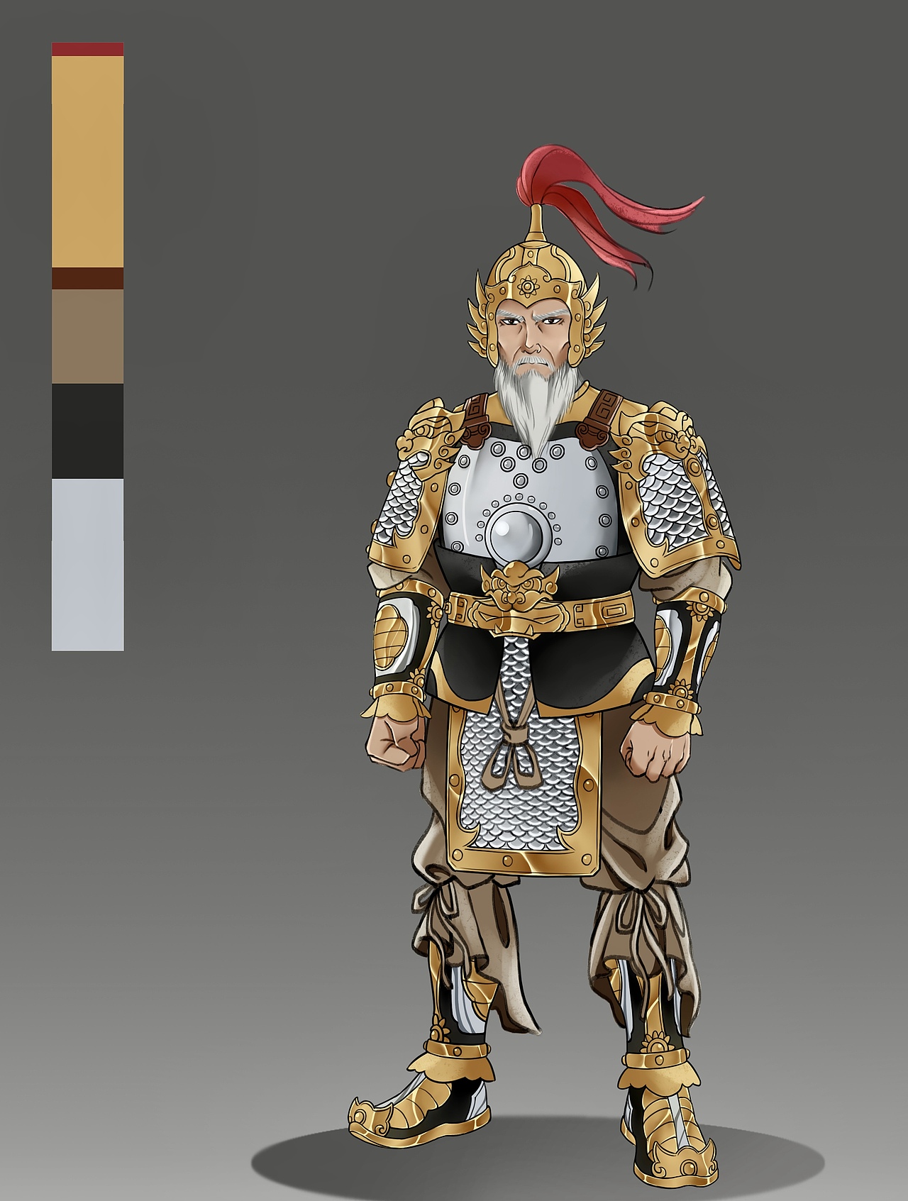 三国系列可动手办  五虎将 +刘备