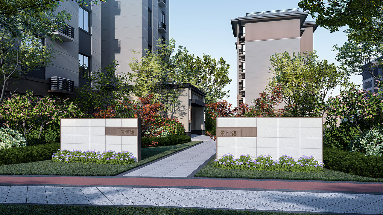 lumion渲染景观效果图