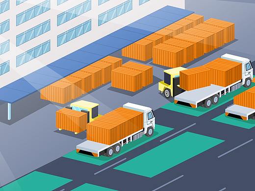 为某物流公司制作的MG宣传动画