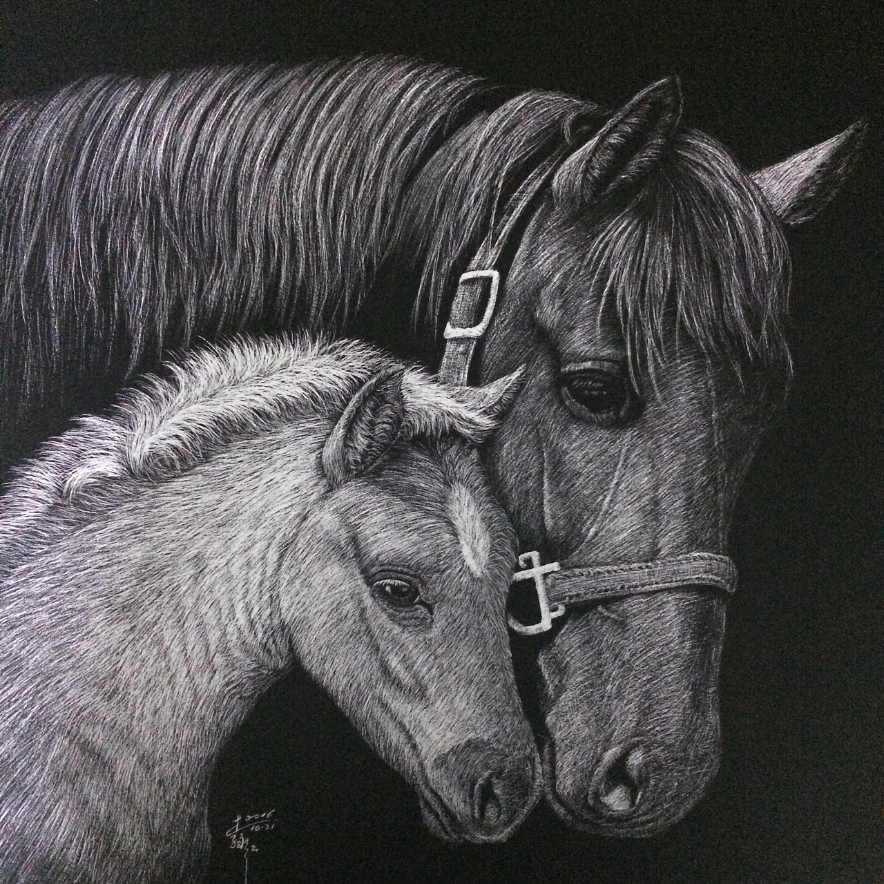 【刮画】恩情系列之一（图ZNjE1NjM1MDQ=） - 绘画 - 站酷设计师李子哥原创素材 - 站酷ZCOOL