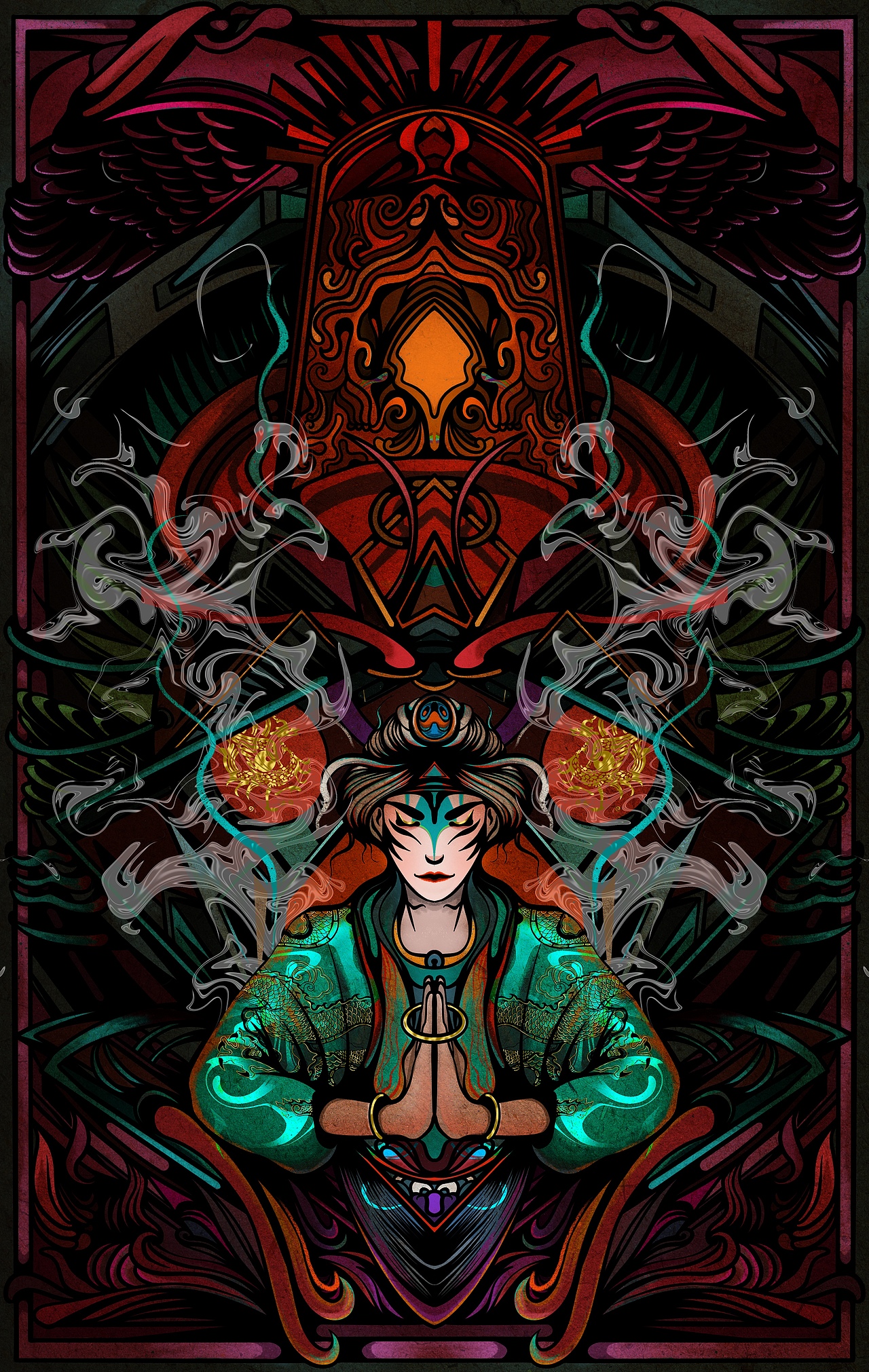 五行八卦|插画|创作习作|南荷白_原创作品-站酷zcool